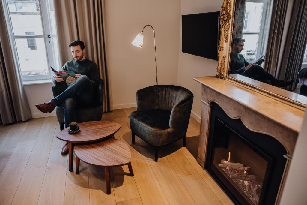 TV a/nebo společenská místnost v ubytování B&B Anna9