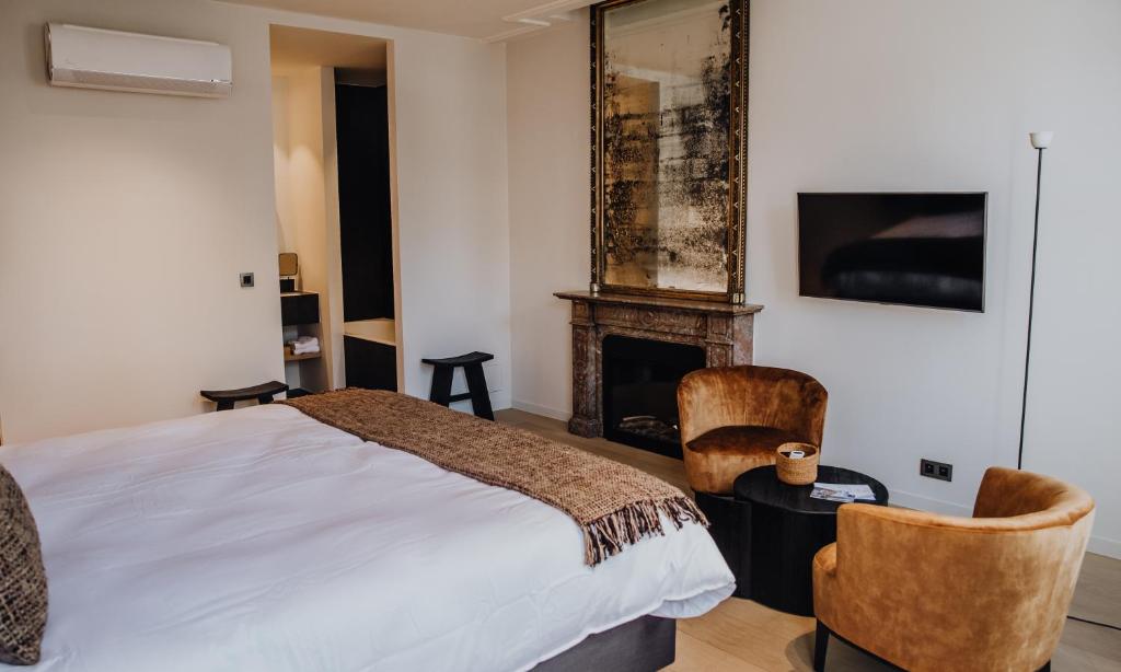 Postel nebo postele na pokoji v ubytování B&B Anna9