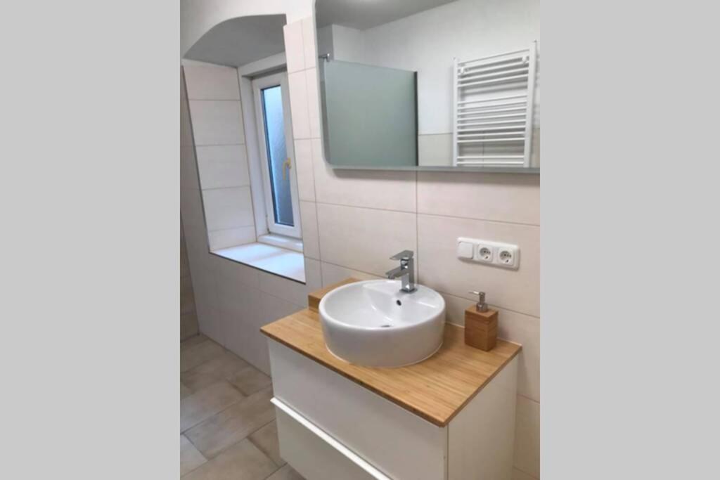 Koupelna v ubytování Appartement Attergau