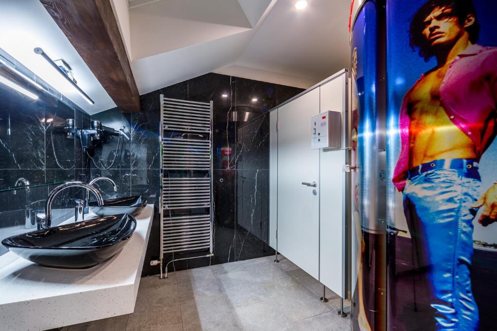 Koupelna v ubytování Hotel Bitoraj Fužine
