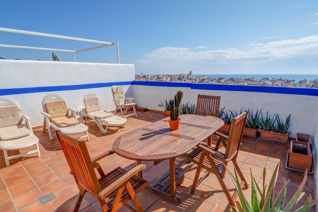 Balkón nebo terasa v ubytování Linda Vista Oasis Penthouse by Hello Homes Sitges