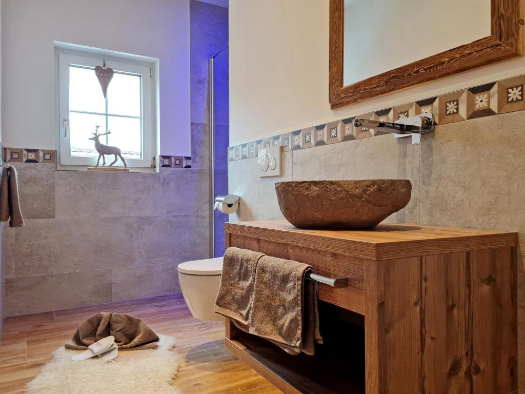 Koupelna v ubytování Appartementhotel Zugspitzhof