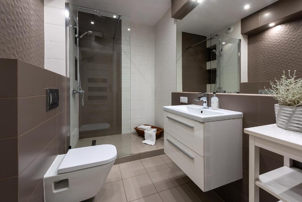 Kúpeľňa v ubytovaní apartamenty-wroc Atal Towers