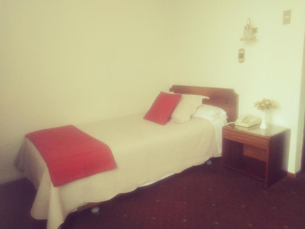 Postel nebo postele na pokoji v ubytování Hotel Mercurio