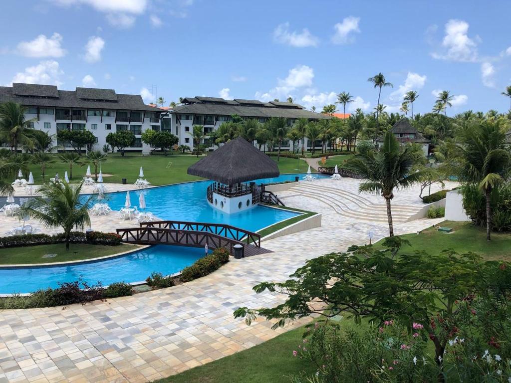 an aerial view of the pool at the resort at Beach Class Porto de Galinhas in Porto De Galinhas