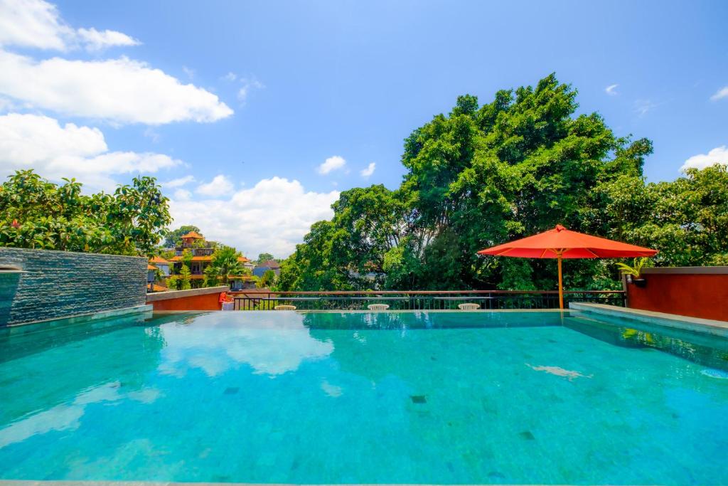Bazén v ubytování Bali Ubud Harmony nebo v jeho okolí