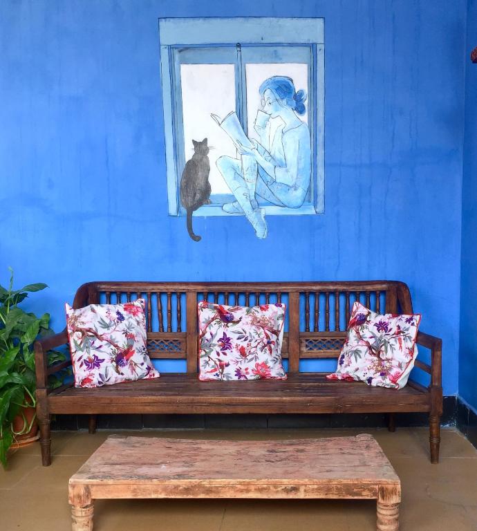 Area soggiorno di Pushp Guest House