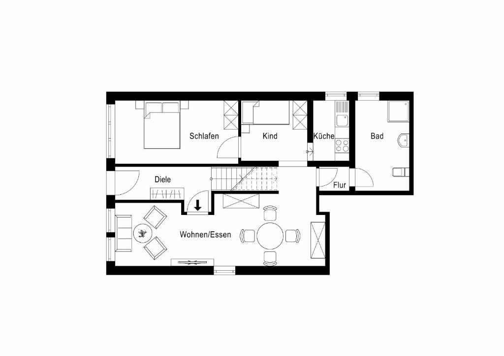 Altstadtliebe Salzuflen - Appartement - Rez-de-Chaussée
