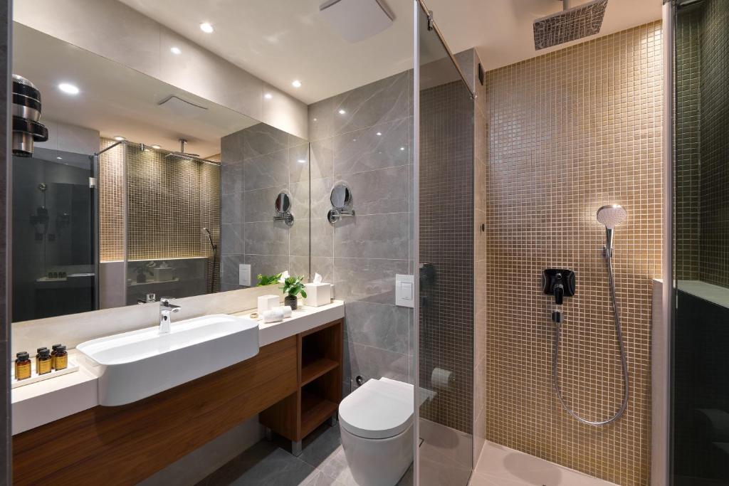 Koupelna v ubytování Time Boutique Hotel