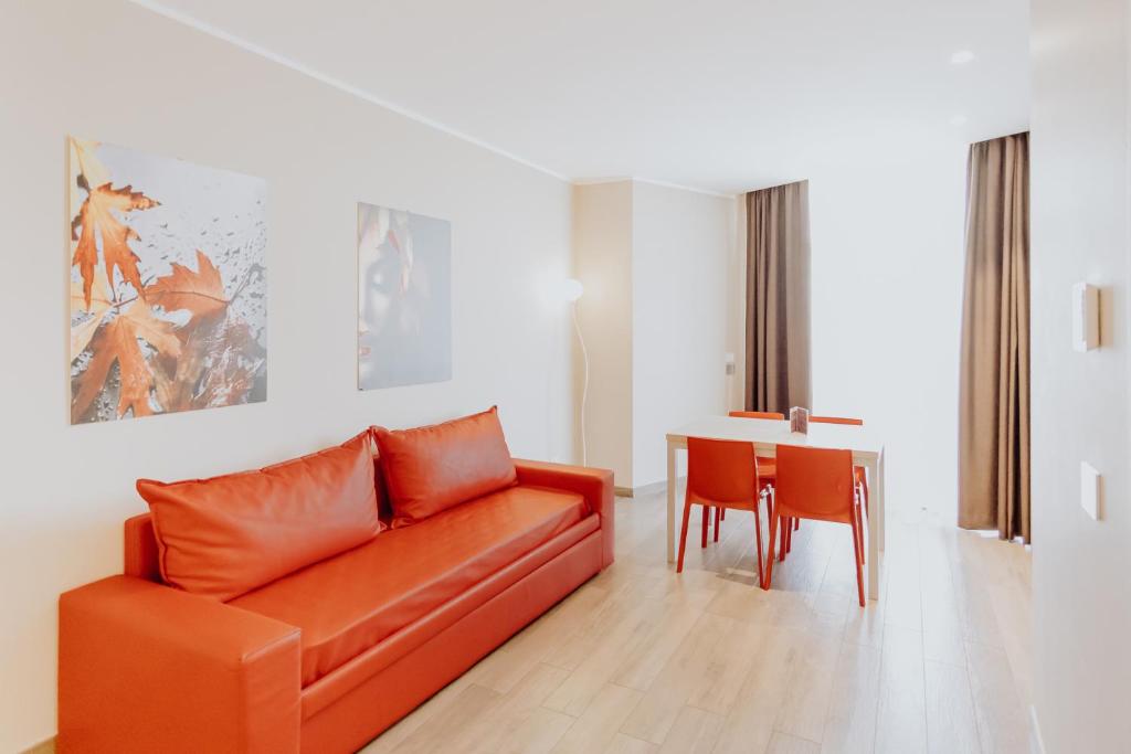 Posezení v ubytování Privilege Apartments