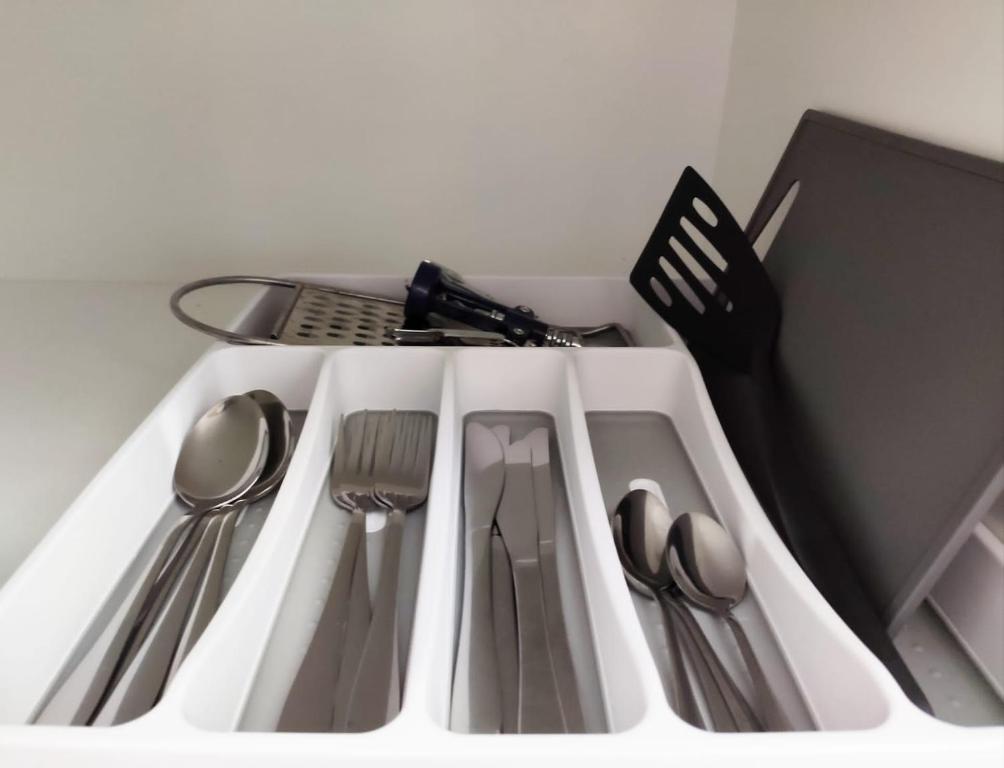 A kitchen or kitchenette at Cozy Flat Granada Cathedral