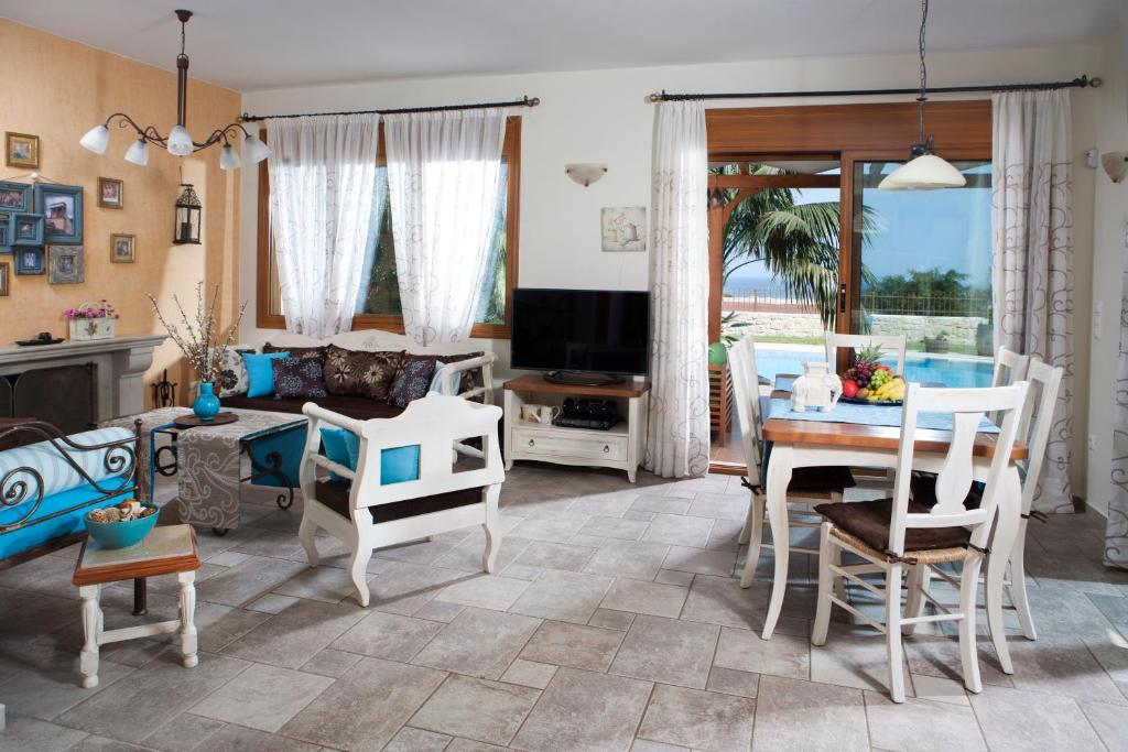 Posezení v ubytování Pandora Villas