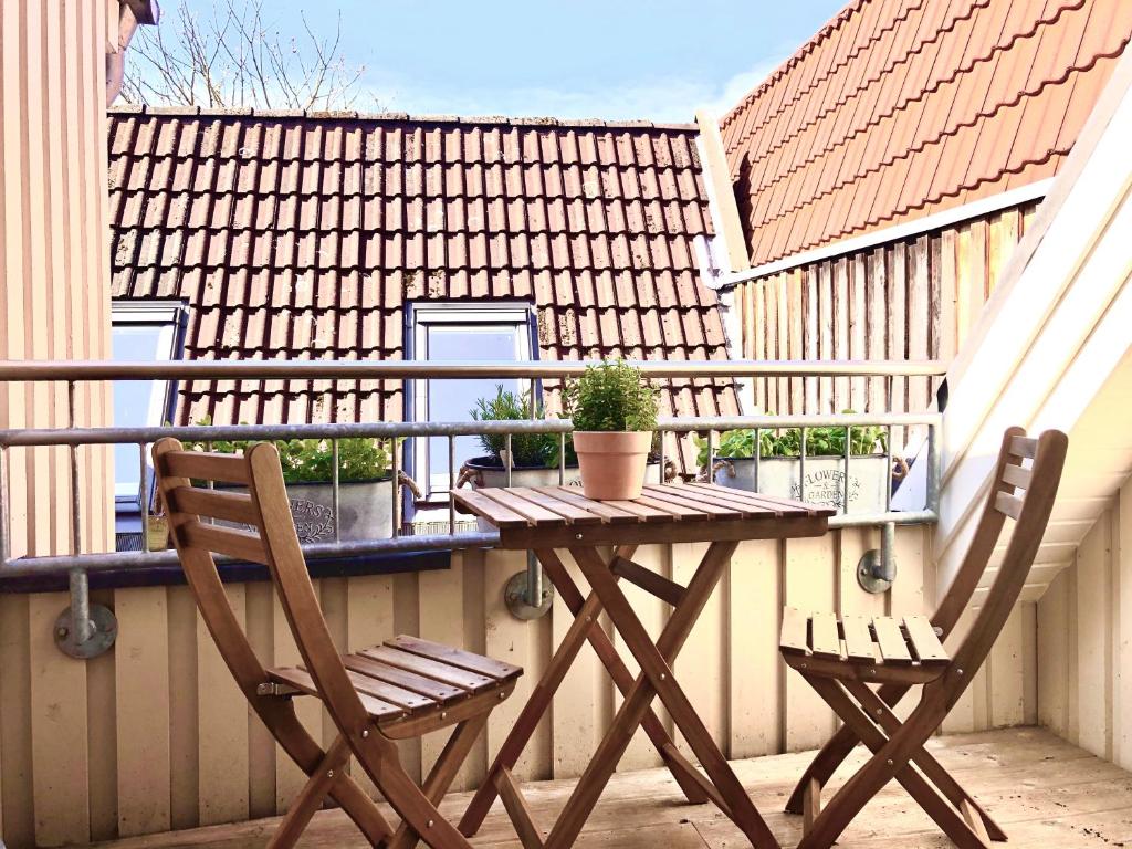 Balkón nebo terasa v ubytování Das Stader Loft mit Sonnenbalkon