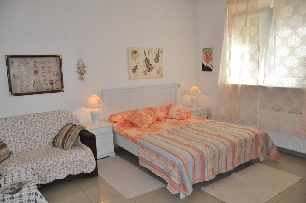 Postel nebo postele na pokoji v ubytování Apartment in Zagreb with Terrace, Air condition, WIFI, Washing machine (3798-1)