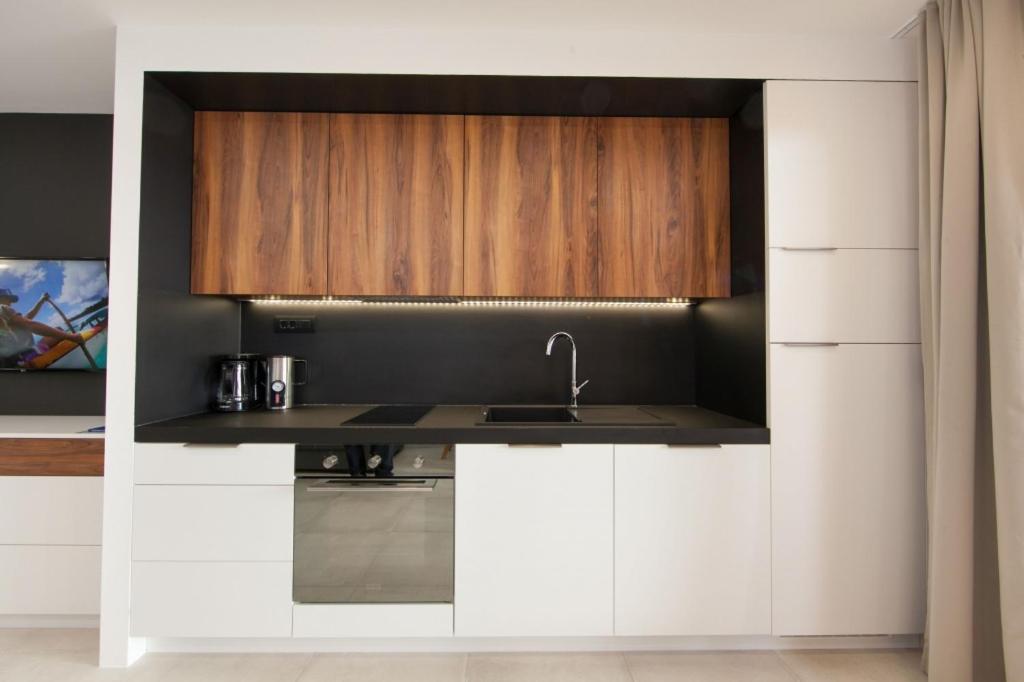 Kuchyňa alebo kuchynka v ubytovaní Apartment Brela 3524-5