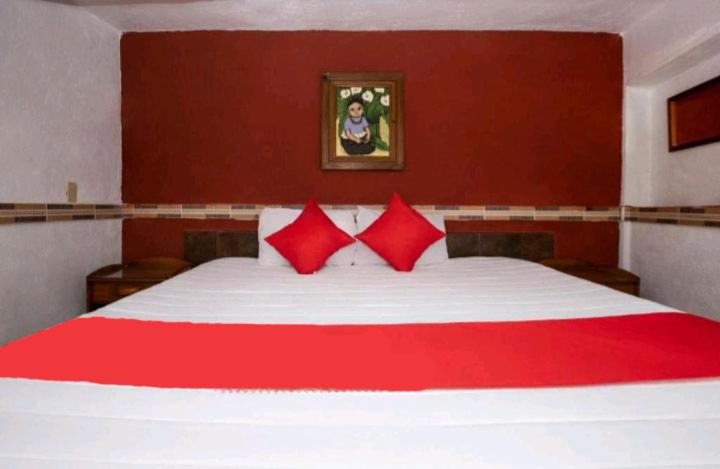 Postel nebo postele na pokoji v ubytování Hotel Real Cortés