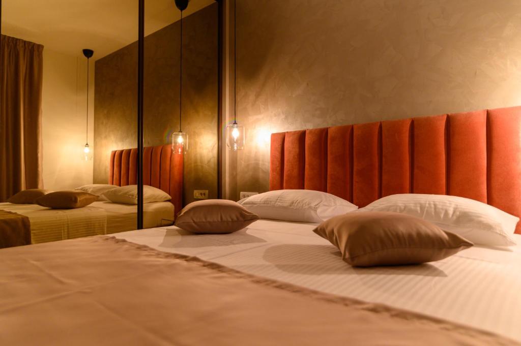 Posteľ alebo postele v izbe v ubytovaní Hygge Boutique Apartment