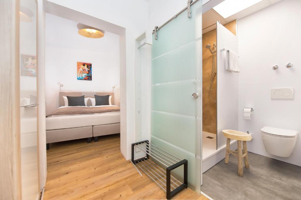 Koupelna v ubytování Hotel Wohnbar