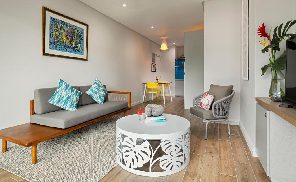 Posezení v ubytování Sables d'Or Luxury Apartments