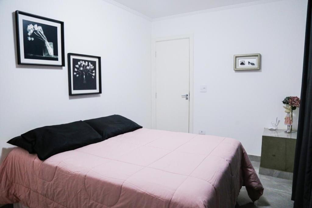 Postel nebo postele na pokoji v ubytování Linda Chácara - Águas de São Pedro - Próximo ao Parque Thermas