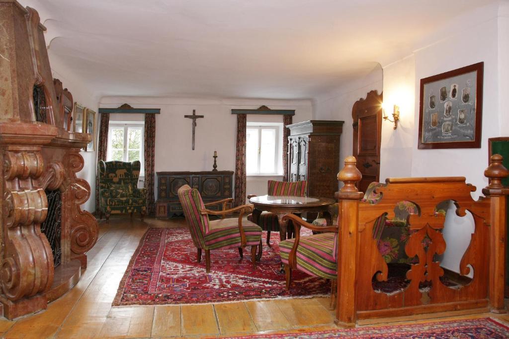 Posezení v ubytování Hotel Lukashansl