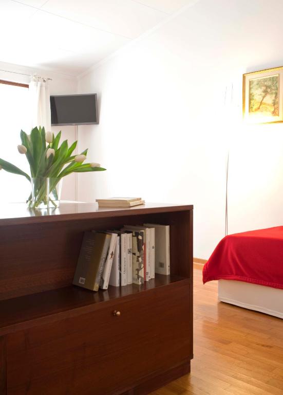 Televízia a/alebo spoločenská miestnosť v ubytovaní B&B ViaCavourSei