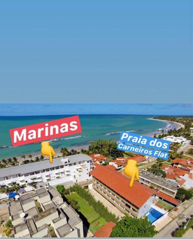  Flat Vista e Frente Mar - Praia Dos Carneiros -PE
