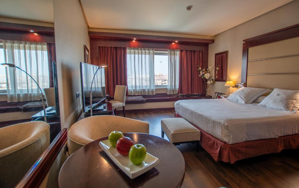 Postel nebo postele na pokoji v ubytování Hotel Andalucía Center