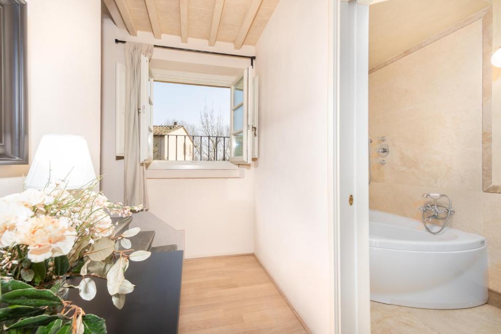Kúpeľňa v ubytovaní B&B Borgo di Pratavecchie