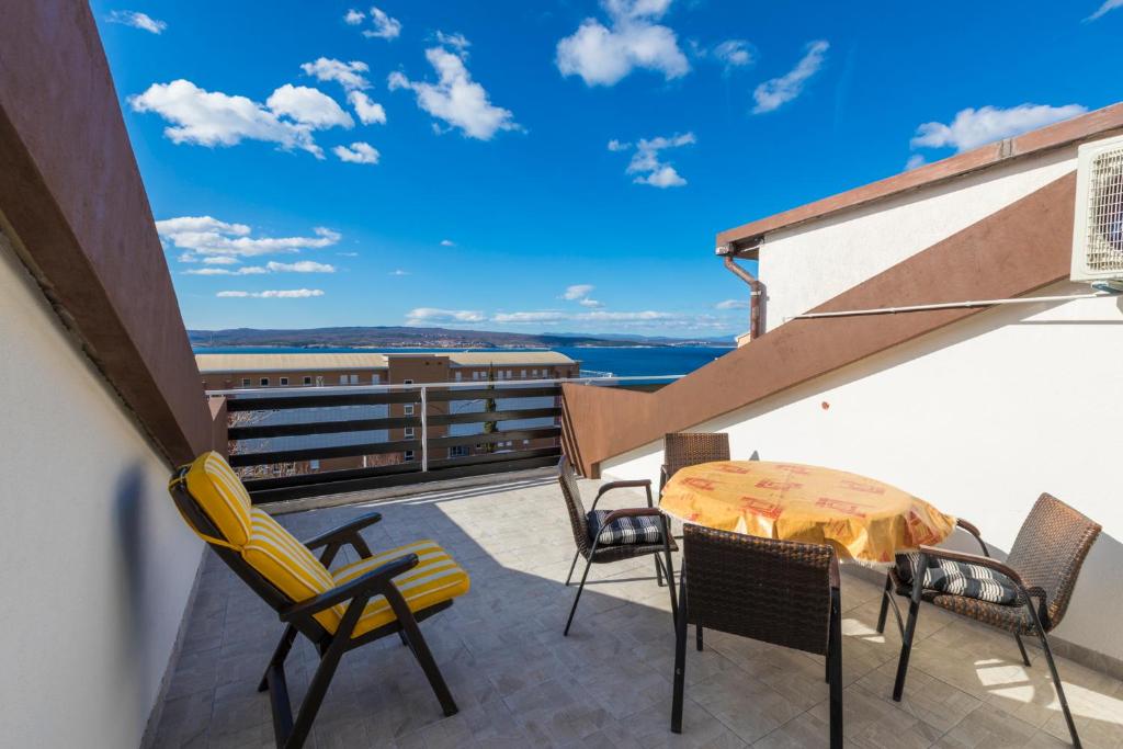 Balkón nebo terasa v ubytování Apartments in Crikvenica 41207