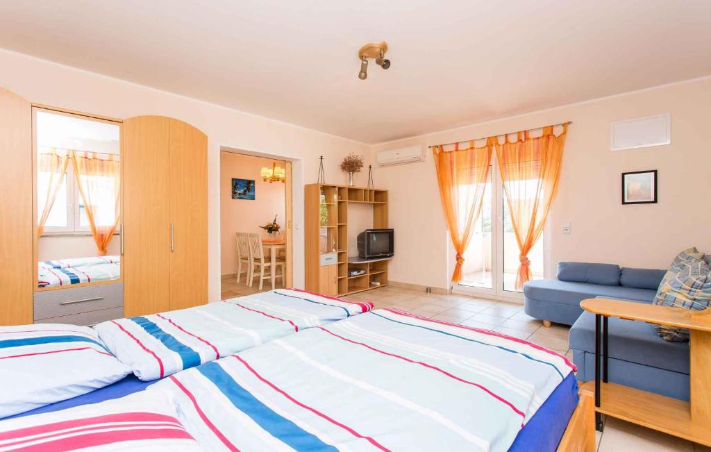 Postel nebo postele na pokoji v ubytování Studio in Silo - Insel Krk 13487