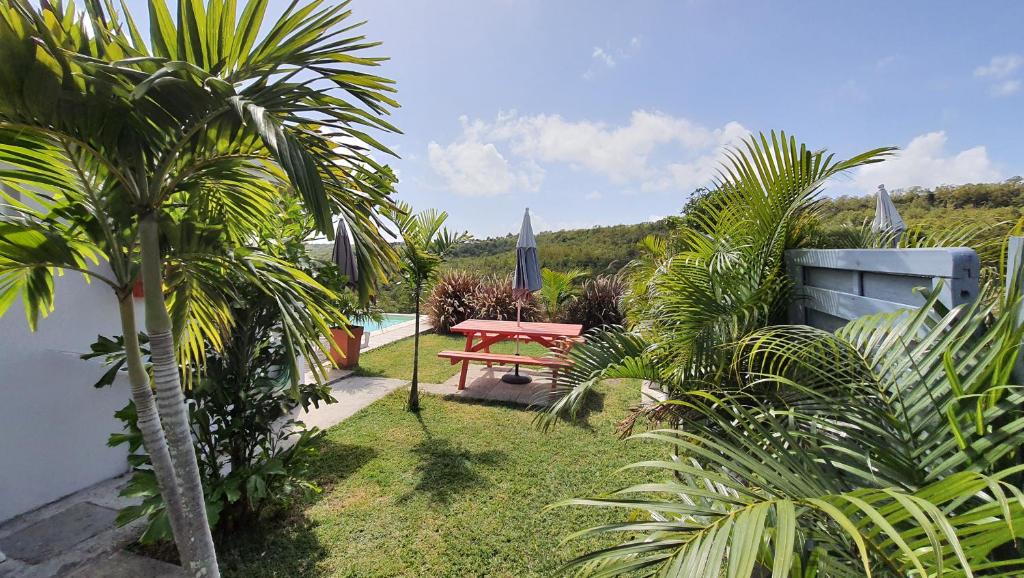 Zahrada ubytování Les Terrasses du Cap