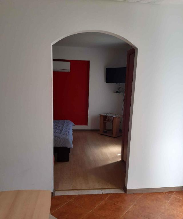 Postel nebo postele na pokoji v ubytování Apartments in Porec/Istrien 37747