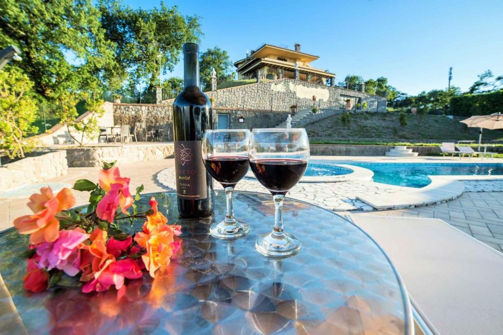 Bazén v ubytovaní Holiday home Montefiascone - Latium 30408 alebo v jeho blízkosti
