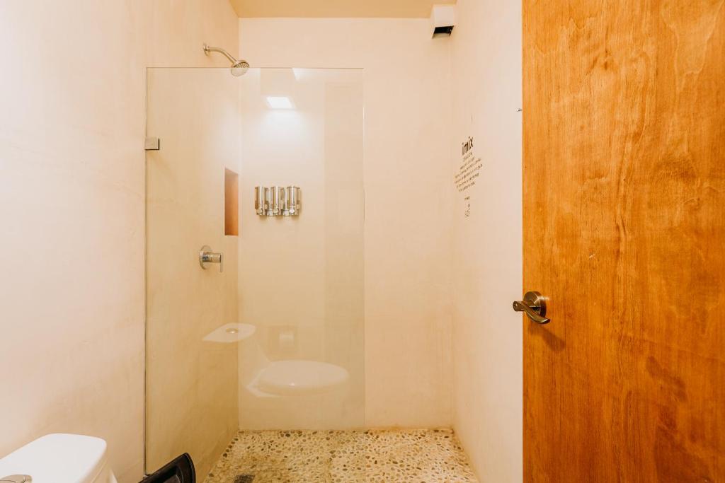 Koupelna v ubytování Hotel Waye