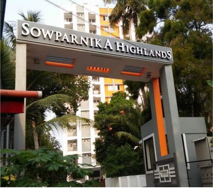 Furnished apartment for rent Sowparnika Highlands, Trivandrum