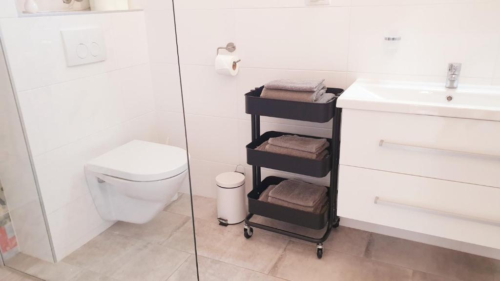 Koupelna v ubytování Ferienhaus Rovinj mit Pool
