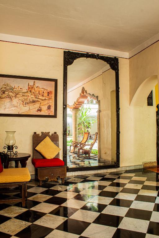 Posezení v ubytování Casa del Balam Merida