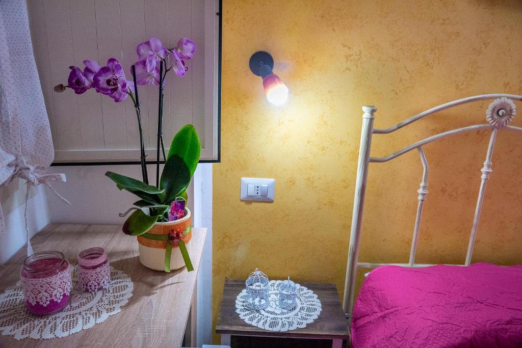 Postel nebo postele na pokoji v ubytování La Scalinata