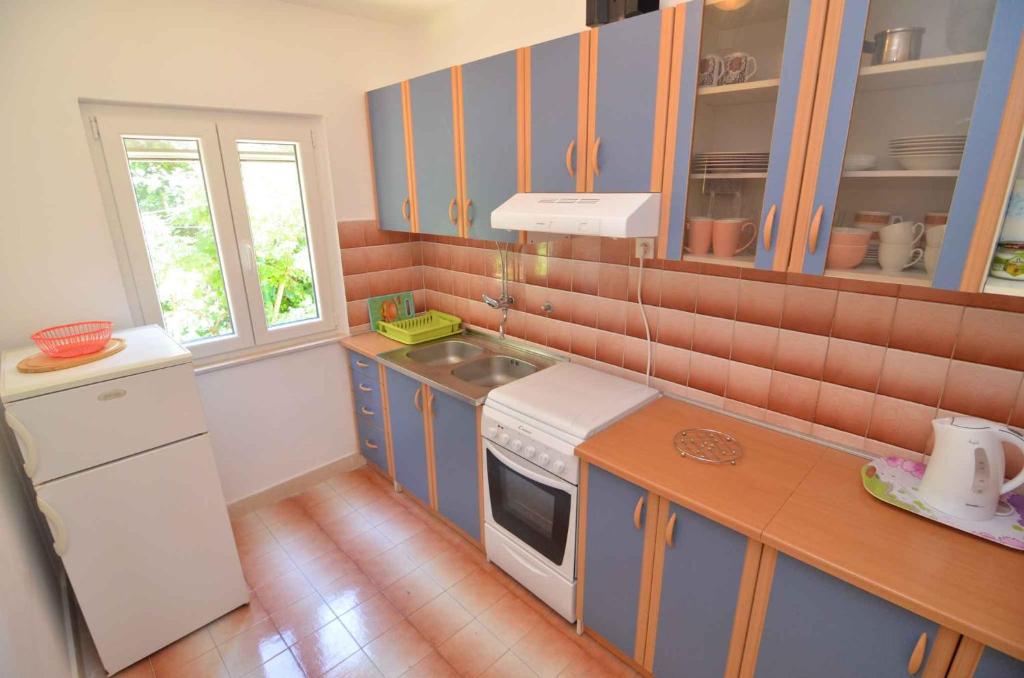 Kuchyňa alebo kuchynka v ubytovaní Apartment in Petrcane/Zadar Riviera 7907