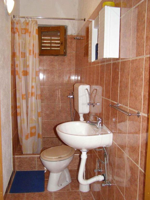 Kúpeľňa v ubytovaní Holiday home in Cesarica 17117