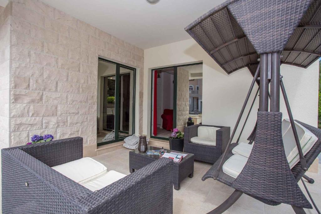 Posedenie v ubytovaní Holiday home near Walls of Ston in Mali Ston
