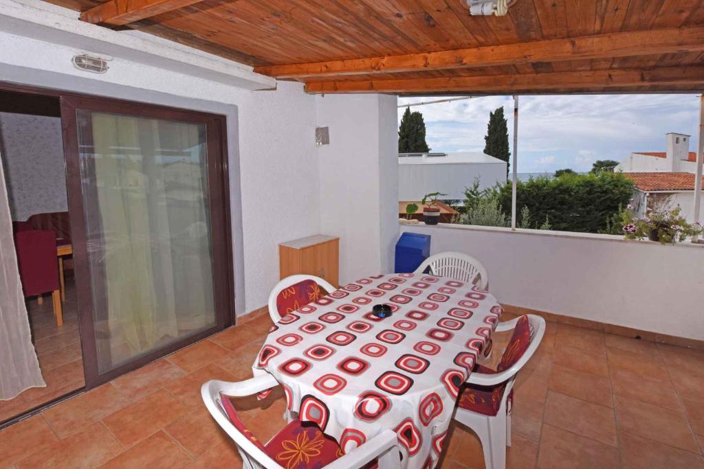 Balkón alebo terasa v ubytovaní Apartment in Materada