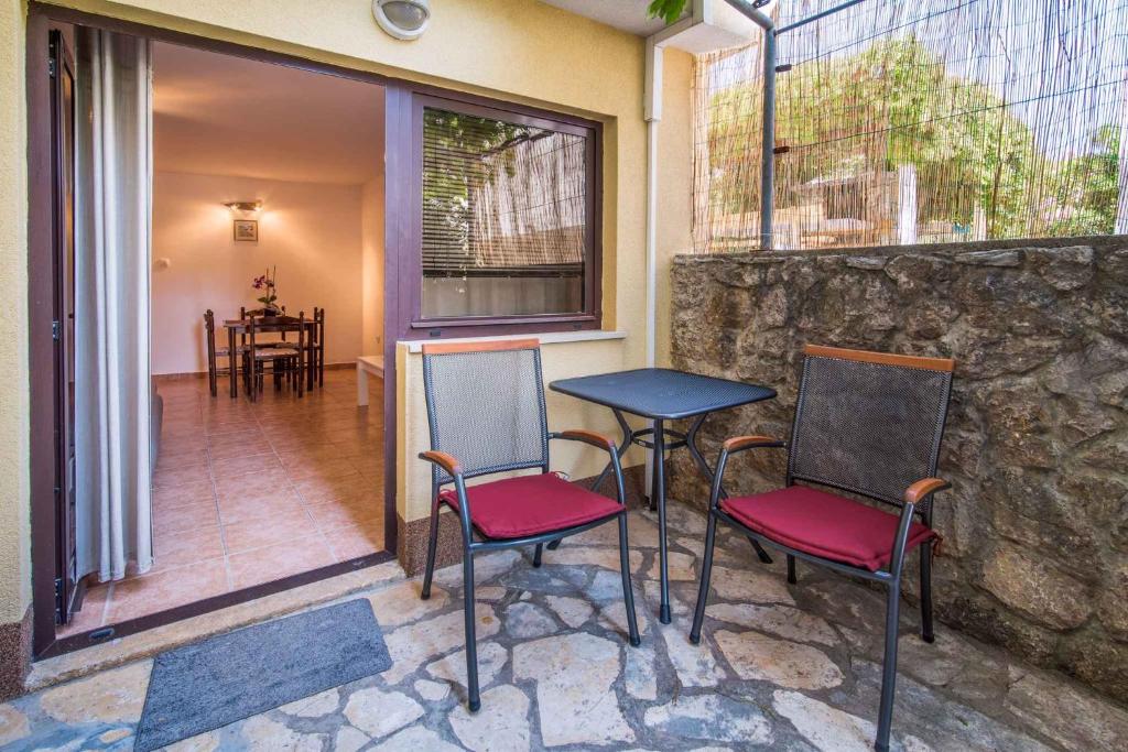 Balkón nebo terasa v ubytování Apartments in Krk/Insel Krk 26807