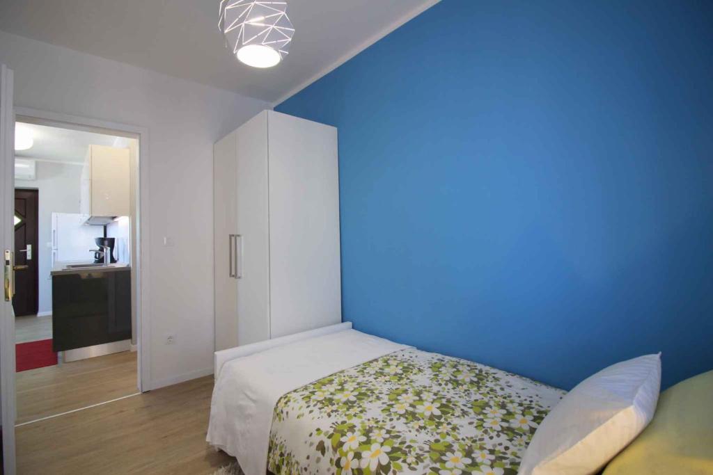Postel nebo postele na pokoji v ubytování Apartment in Porec/Istrien 10446