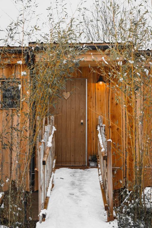 La Cabane Ofuro v zimě