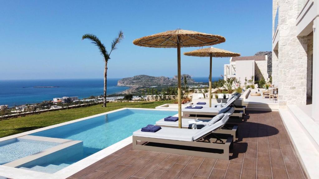 Basen w obiekcie Cielo e Mare Villas I "Free" heated pools & seaview lub w pobliżu