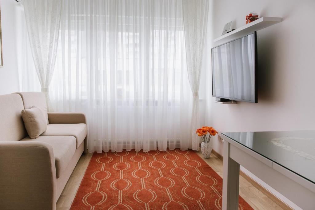 TV a/nebo společenská místnost v ubytování Apartments Zagreb West