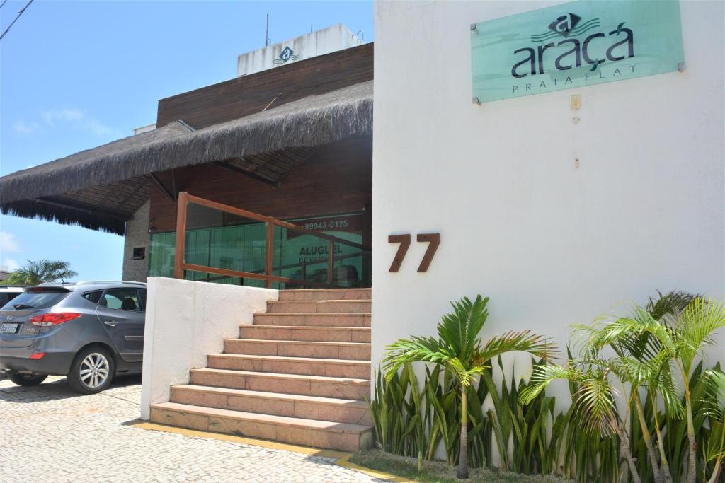  Araça Flat - Beira mar - Apto508 lateral com vista parcial