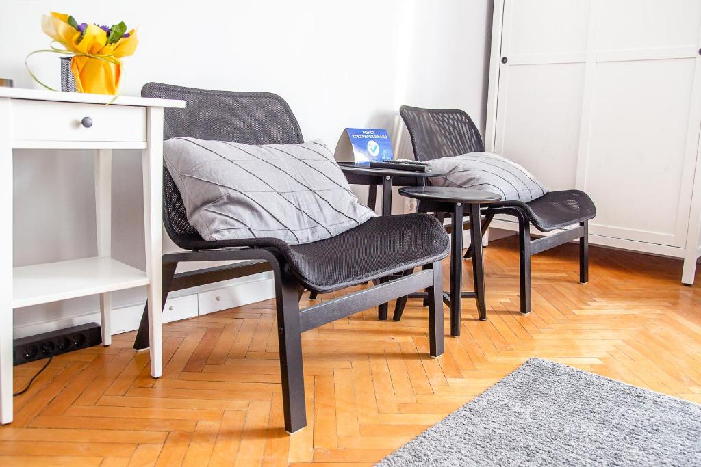 Posezení v ubytování AL-DOM apartamenty Apartament Stary Park